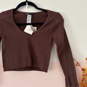 NWT Zara Limitless Contour Crop Top